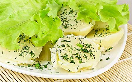Салат из картошки рецепт, ингредиенты. Фото готового блюда