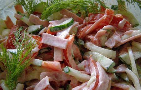 Салат Витаминный с яблоком и овощами рецепт, ингредиенты. Фото готового блюда