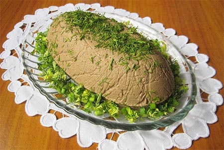 Паштет из печени рецепт, ингредиенты. Фото готового блюда